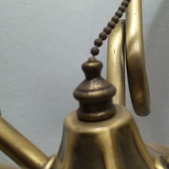 Vintage Brass Ceiling Light Fixture - Picture 11 of 11